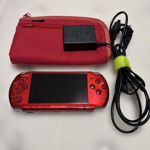 Psp 3000 console rossa power - rossa,